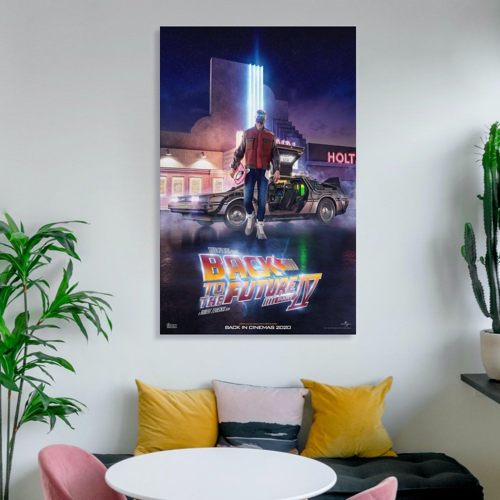 【額縁付き】 映画 バックトゥザフューチャー A2 ポスター オシャレ部屋 楽天市場】インテリアアート「バック トゥ ザ フューチャー2」映画